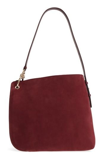 Salvatore Ferragamo Leather Hobo - Burgundy