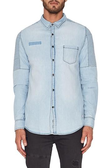 Men's Nxp Assassin Moto Denim Shirt - Blue