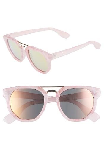 Women's Bp. 52mm Double Bridge Sunglasses - Marble/ Pink