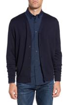 Men's Nordstrom Men's Shop Cotton Blend Cardigan - Blue