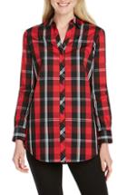 Women's Foxcroft Faith Mackenzie Tartan Shirt - Red