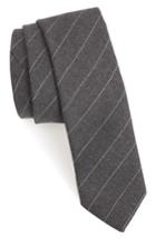 Men's Eleventy Stripe Wool Tie, Size - Grey
