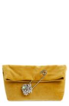 Burberry Small Safety Pin Clutch - Yellow