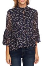 Women's Vince Camuto One-shoulder Velvet Top - Black