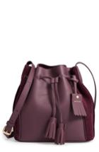 Longchamp Penelope Fantasie Leather Bucket Bag - Purple