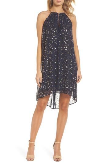 Women's Michael Michael Kors Chain Halter Trapeze Dress - Blue