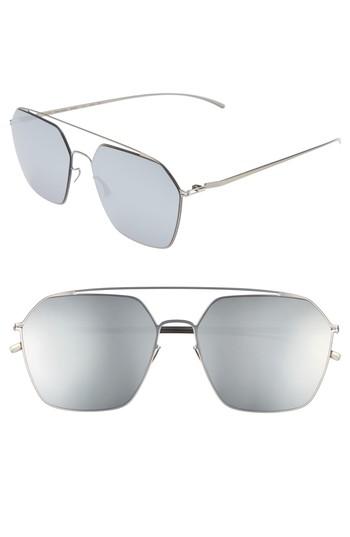 Men's Mykita Mmesse016 60mm Sunglasses - Silver