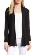 Women's Nic+zoe Polished Peplum Cardigan - Black