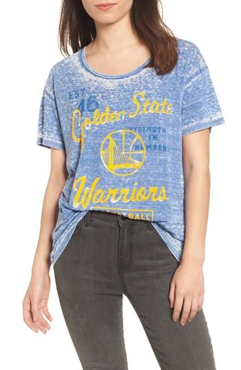 Women's Junk Food Nba Golden State Warriors Burnout Tee