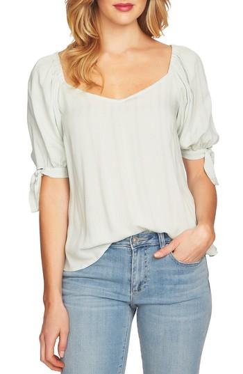 Women's Cece Puff Sleeve Blouse, Size - Green