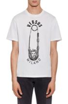 Men's Versus By Versace Safety Pin Graphic T-shirt - White