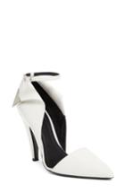 Women's Calvin Klein 205w39nyc Kadence Ankle Strap Pump Us / 35eu - White