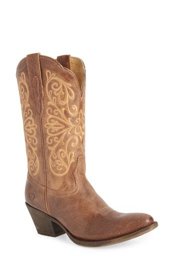 Women's Ariat Terra Bella Western Boot .5 M - Brown