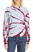 Women's Proenza Schouler Pswl Tie Dye Sweatshirt - Blue