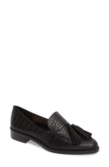 Women's Vince Camuto Geralin Tassel Loafer .5 M - Black