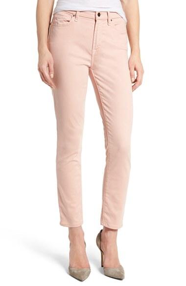 Women's Jen7 Tapestry Jacquard Ankle Skinny Jeans - Pink