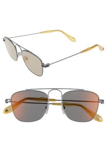 Men's Givenchy 51mm Navigator Sunglasses - Grey