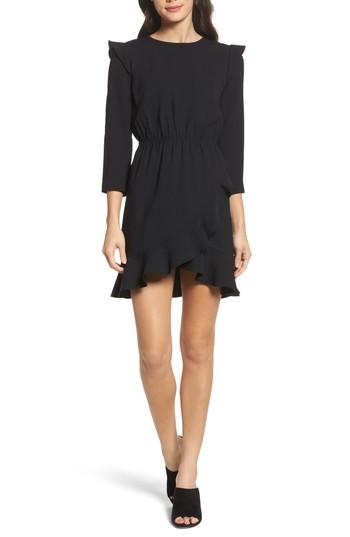 Women's Ali & Jay St Germain Ruffle Fit & Flare Dress - Black