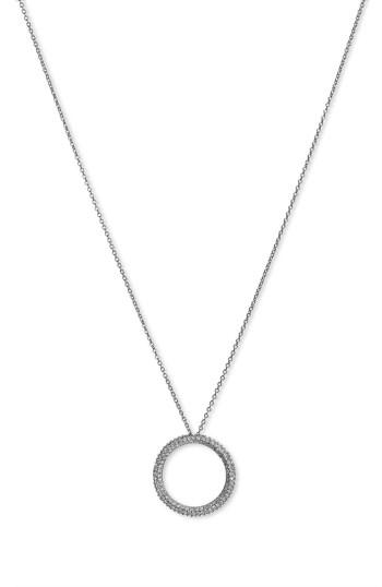 Women's Nadri Pave Circle Pendant Necklace
