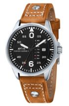 Men's Avi-8 'hawker Harrier Ii' Leather Strap Watch, 45mm
