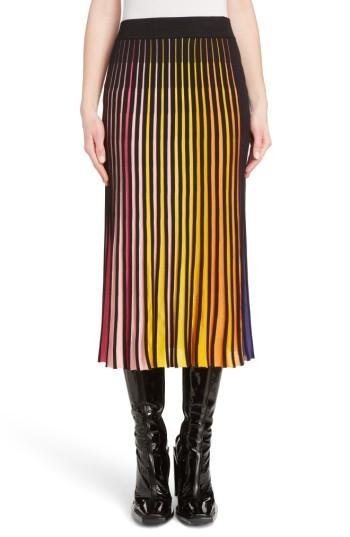 Women's Kenzo Rib Knit Flare Skirt - Pink