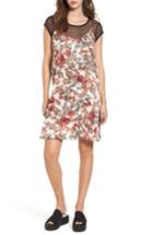 Women's Bp. Layered Mesh Tee & Floral Slipdress