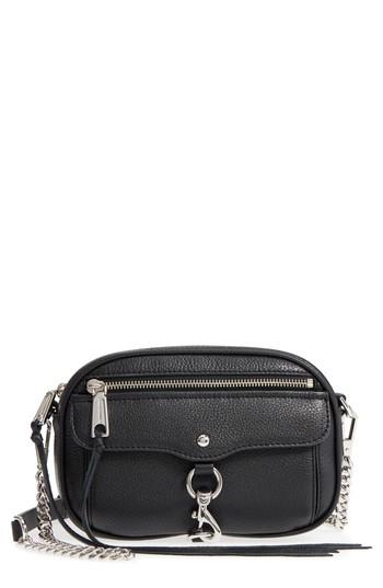 Rebecca Minkoff Blythe Leather Crossbody Bag - Black