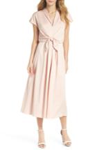 Women's Gal Meets Glam Collection Tie Waist Satin Midi Dress - Pink