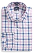 Men's John W. Nordstrom Trim Fit Plaid Dress Shirt .5 32/33 - Pink