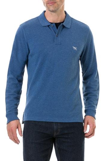 Men's Rodd & Gunn Gunn Pique Polo, Size - Blue