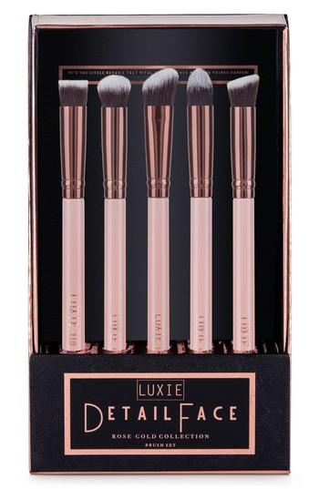Luxie Rose Gold Detail Face Brush Set, Size - No Color