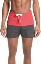 Men's Saturdays Nyc Ennis Colorblock Board Shorts - Red