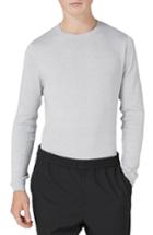 Men's Topman Side Ribbed Slim Fit Sweater - Grey