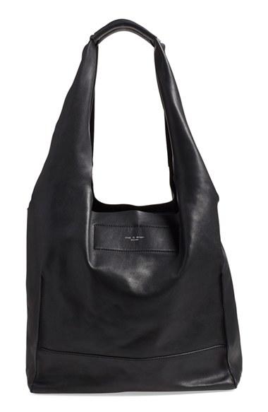 Rag & Bone 'walker' Leather Tote - Black