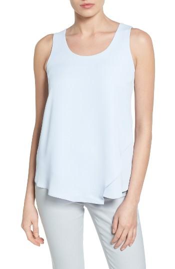 Women's Nic+zoe Promenade Asymmetrical Double Layer Tank - Blue