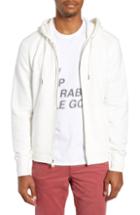 Men's Rag & Bone Standard Issue Zip Hoodie, Size - Ivory