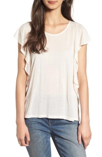 Women's Hinge Ruffle Tee, Size - Pink