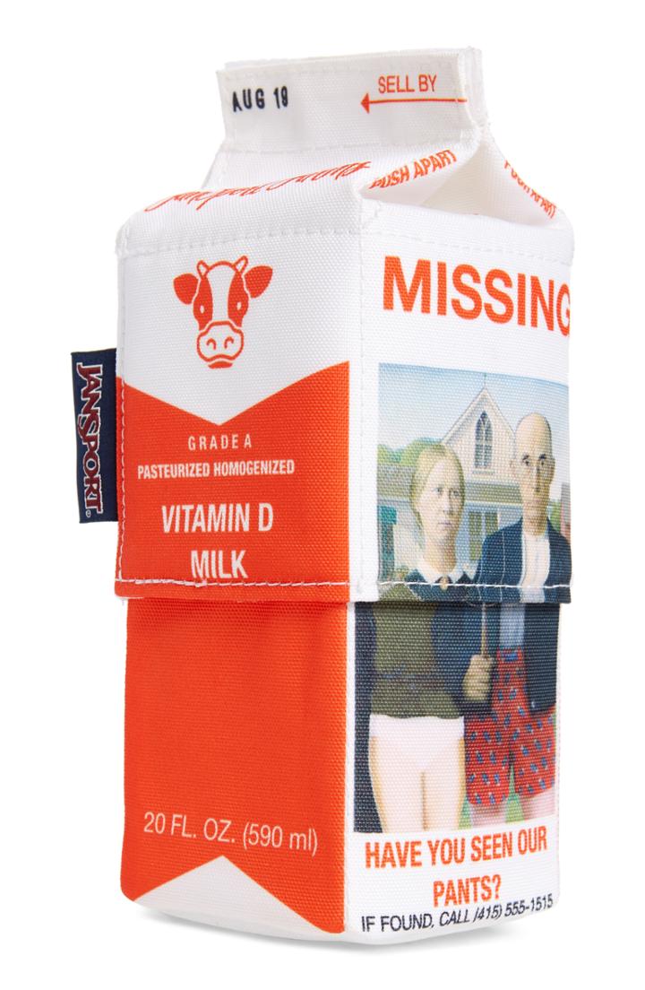 Men's Jansport Expandable Milk Carton Organizer Pouch - White