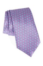 Men's Ermenegildo Zegna Chevron Silk Tie, Size - Purple