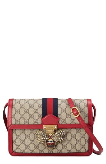 Gucci Queen Margaret Gg Supreme Small Crossbody Bag - Beige