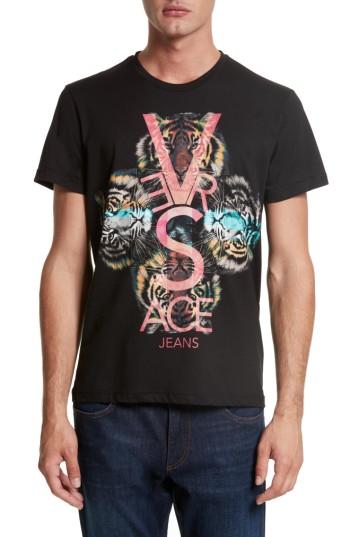 Men's Versace Jeans Graphic T-shirt, Size - Black