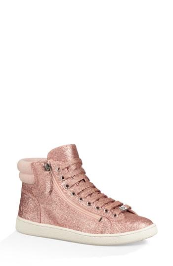 Women's Ugg Olive Glitter Sneaker M - Pink