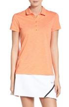Women's Nike 'victory Texture' Golf Polo - Orange