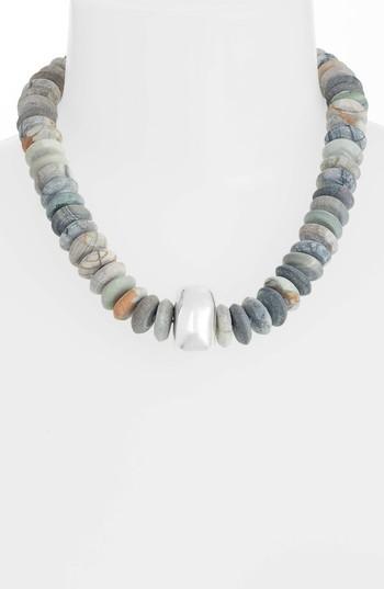 Women's Simon Sebbag Picasso Matte Jasper & Sterling Silver Beaded Necklace