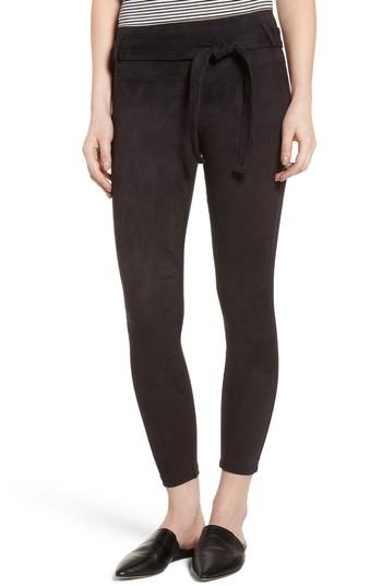 Women's David Lerner Elliot High Rise Tie Waist Leggings - Black