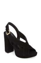 Women's Michael Michael Kors Becky Cross Strap Sandal M - Black