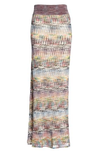 Women's Missoni Open Knit Maxi Skirt Us / 40 It - White