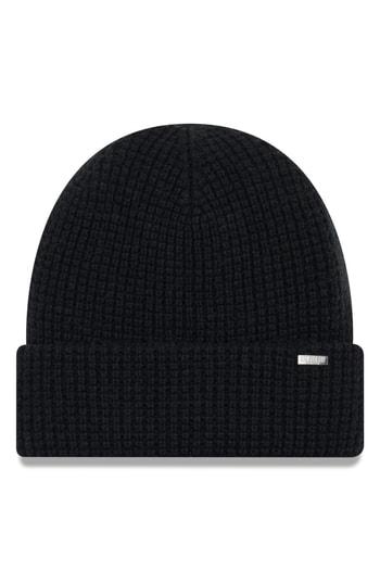 Men's New Era Cap Waffle Knit Beanie - Black