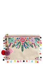 Steven By Steve Madden Embroidered Clutch -