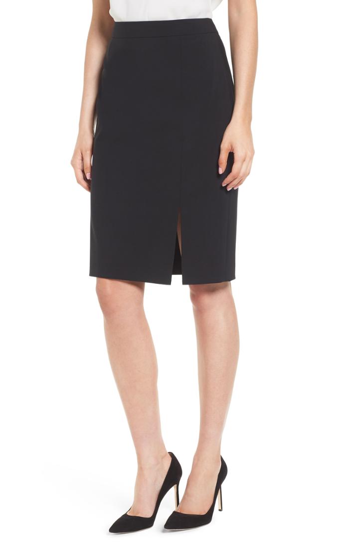 Women's Boss Volania Stretch Wool Pencil Skirt